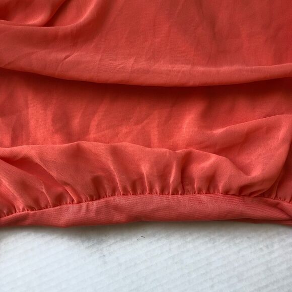 Covington size large petite ruffled bubble hem top - Picture 3 of 8